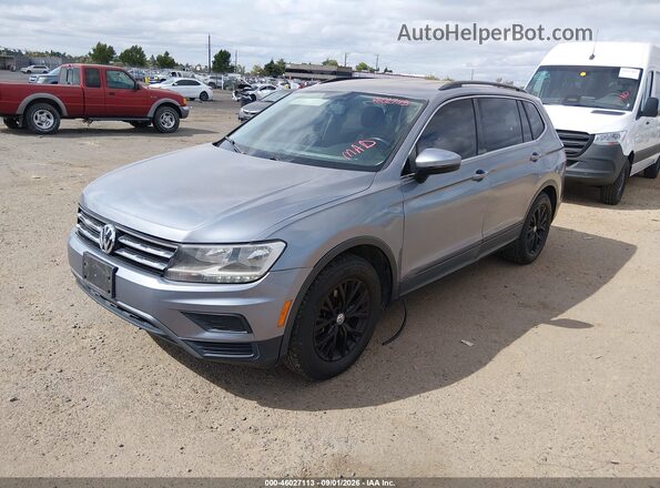 3VV2B7AX4KM129139 2019 VOLKSWAGEN TIGUAN Gray Առջևի ձախ երեք քառորդ տեսարան