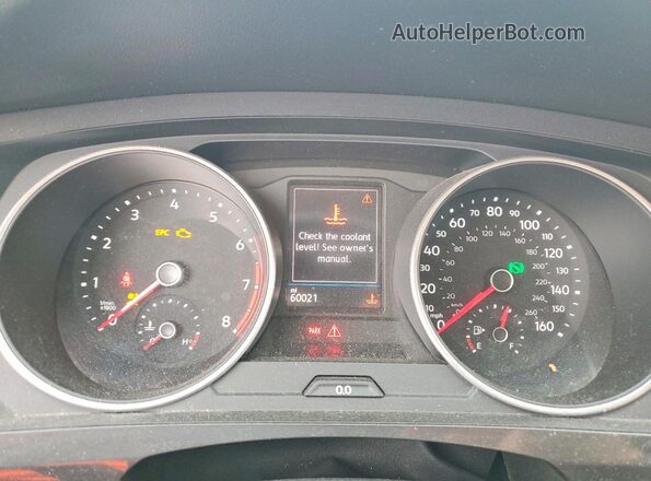 3VV2B7AX4KM184772 2019 VOLKSWAGEN TIGUAN White Vista del cuadro de instrumentos