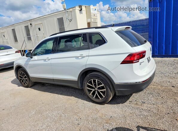 3VV2B7AX4MM129449 2021 VOLKSWAGEN TIGUAN White Հետևի ձախ