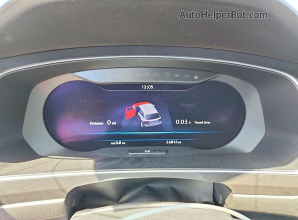 3VV2B7AX5KM025808 2019 VOLKSWAGEN TIGUAN Gray Սարքավորումների վահանակի տեսք