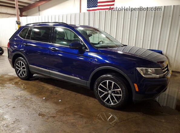 3VV2B7AX5MM027173 2021 VOLKSWAGEN TIGUAN Blue Delantero derecho
