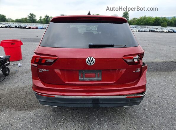 3VV2B7AX6JM014444 2018 VOLKSWAGEN TIGUAN Красный Вид сзади
