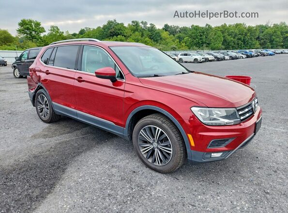 3VV2B7AX6JM014444 2018 VOLKSWAGEN TIGUAN Красный Передняя правая четверть