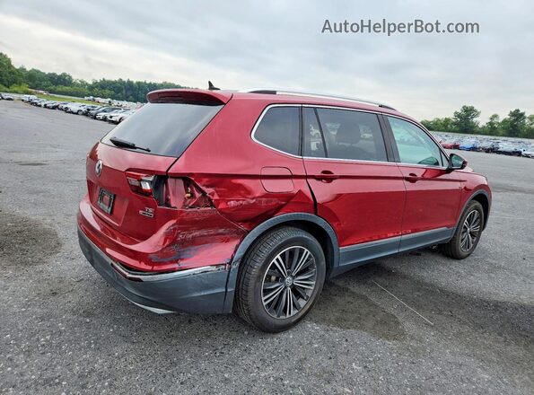 3VV2B7AX6JM014444 2018 VOLKSWAGEN TIGUAN Красный Задняя правая четверть