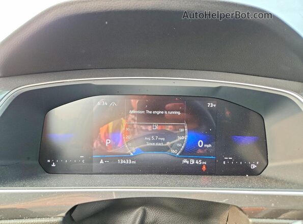 3VV2B7AX6RM202019 2024 VOLKSWAGEN TIGUAN Gray Instrument cluster view