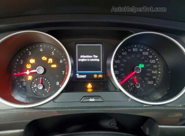 3VV2B7AX8JM185907 2018 VOLKSWAGEN TIGUAN Белый Вид щитка приборов