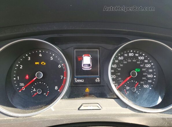 3VV2B7AX8KM065543 2019 VOLKSWAGEN TIGUAN White Widok zestawu wskaźników