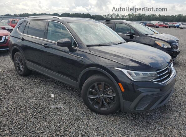 3VV2B7AX8NM028075 2022 VOLKSWAGEN TIGUAN Черный Передняя правая четверть