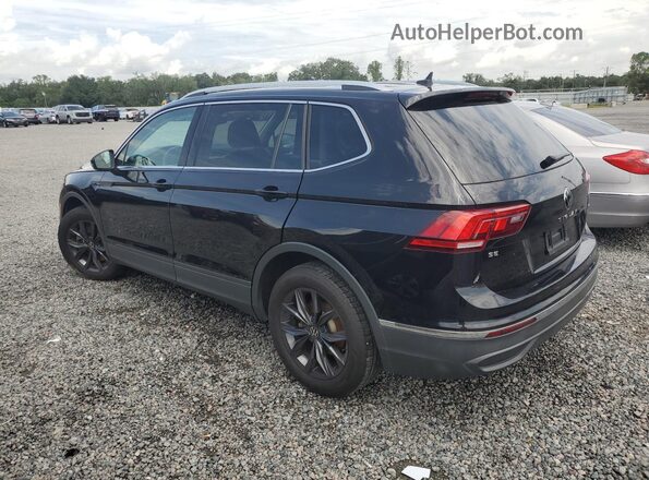 3VV2B7AX8NM028075 2022 VOLKSWAGEN TIGUAN Черный Задняя левая четверть