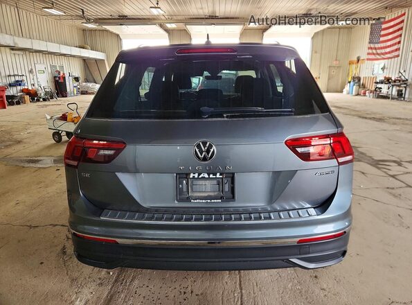 3VV2B7AX9NM077902 2022 VOLKSWAGEN TIGUAN Gray Հետևի տեսք