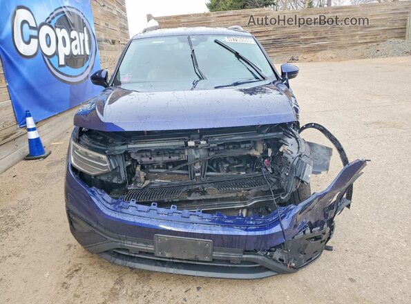 3VV2B7AX9NM135250 2022 VOLKSWAGEN TIGUAN Blue Դիմացի տեսք