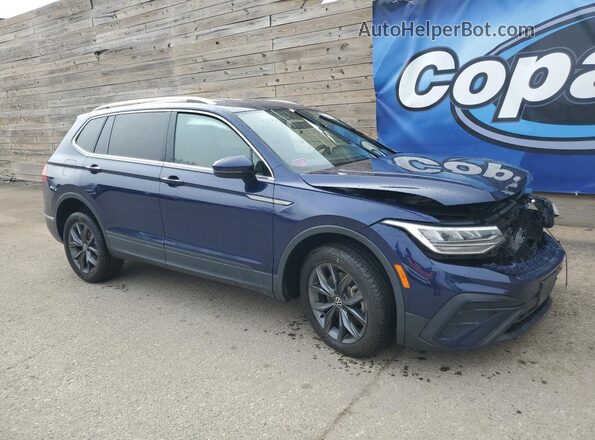 3VV2B7AX9NM135250 2022 VOLKSWAGEN TIGUAN Blue 