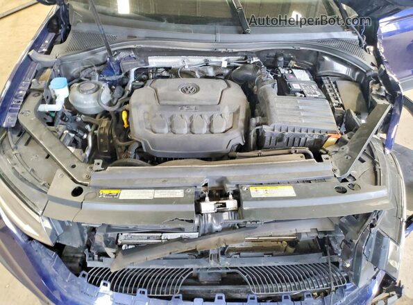 3VV2B7AX9NM135250 2022 VOLKSWAGEN TIGUAN Blue Շարժիչի բաժամունքի տեսք