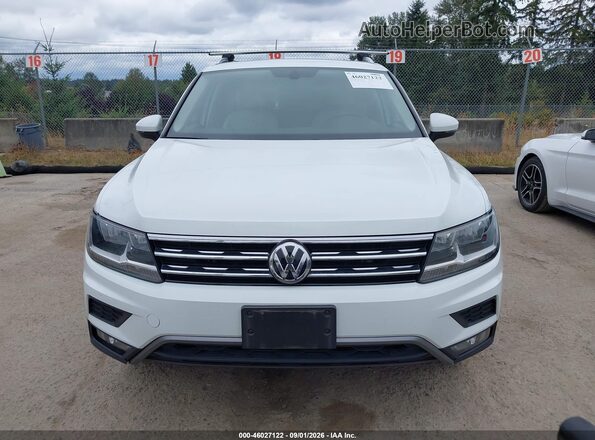 3VV2B7AXXJM148535 2018 VOLKSWAGEN TIGUAN Белый Вид щитка приборов