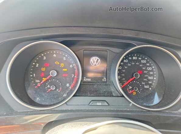 3VV3B7AX0JM077138 2018 VOLKSWAGEN TIGUAN Blue Սարքավորումների վահանակի տեսք