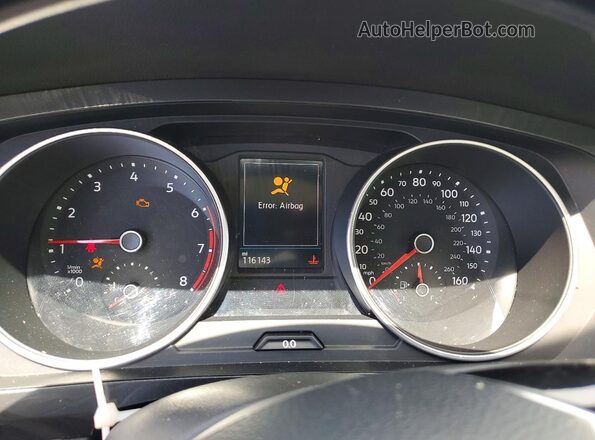 3VV3B7AX0JM081867 2018 VOLKSWAGEN TIGUAN Orange Widok zestawu wskaźników