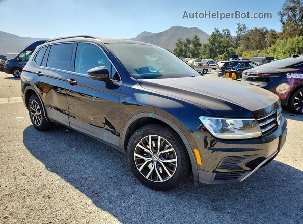 3VV3B7AX3KM121649 2019 VOLKSWAGEN TIGUAN Черный Передняя правая четверть