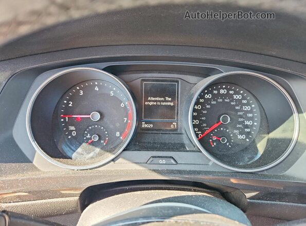 3VV3B7AX3KM121649 2019 VOLKSWAGEN TIGUAN Черный Вид щитка приборов