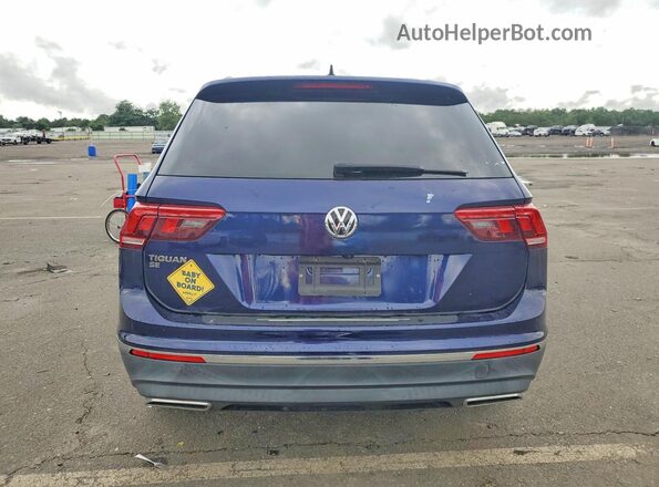 3VV3B7AX6MM018289 2021 VOLKSWAGEN TIGUAN Blue Rear view