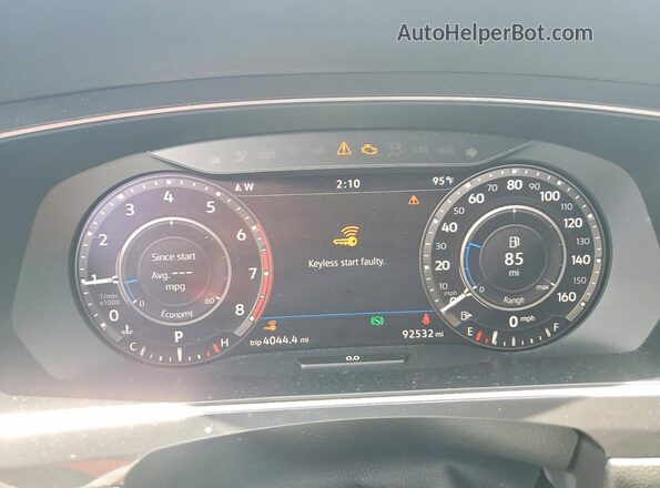 3VV3B7AX7KM025104 2019 VOLKSWAGEN TIGUAN Gray Vista del cuadro de instrumentos