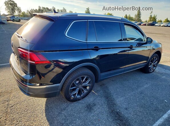 3VV3B7AX9NM153154 2022 VOLKSWAGEN TIGUAN Black Հետևի աջ