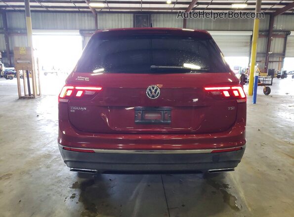 3VV3B7AXXJM139869 2018 VOLKSWAGEN TIGUAN Burgundy Հետևի տեսք