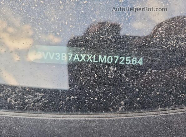 3VV3B7AXXLM072564 2020 VOLKSWAGEN TIGUAN Gray Vista de la etiqueta del VIN