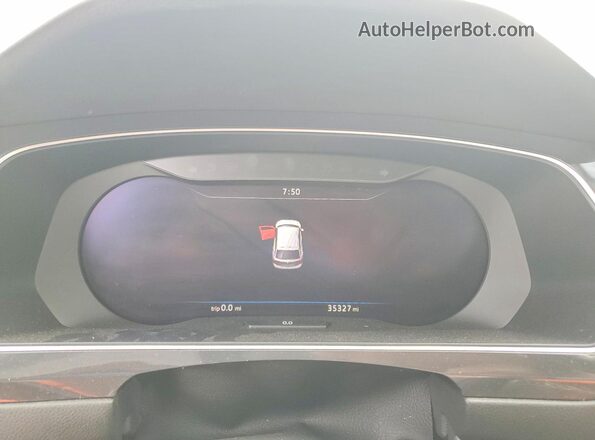 3VV4B7AX2KM038802 2019 VOLKSWAGEN TIGUAN Gray Widok zestawu wskaźników