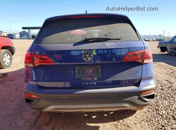 3VV5X7B28RM113182 2024 VOLKSWAGEN TAOS Blue Rear view