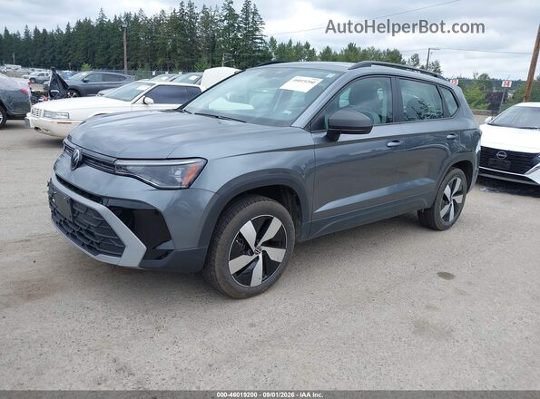 3VV8C7B20SM008893 2025 VOLKSWAGEN TAOS Серый Передняя левая четверть