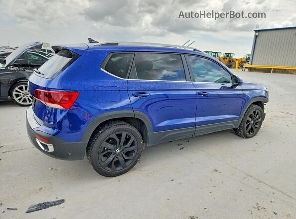 3VVEX7B22RM028967 2024 VOLKSWAGEN TAOS Blue Trasero derecho