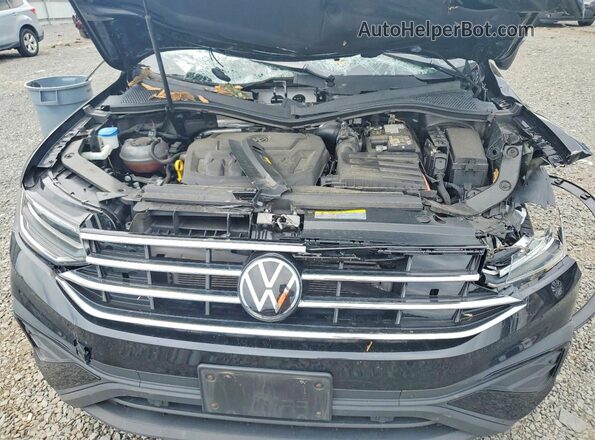 3VVFB7AX7RM130152 2024 VOLKSWAGEN TIGUAN Black Vista del compartimento del motor