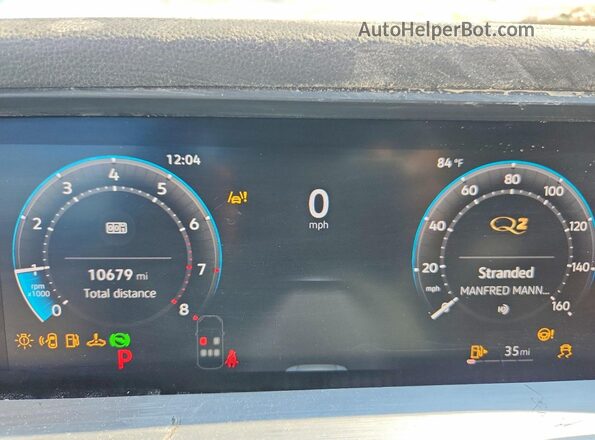 3VVFR7RM6TM013286 2026 VOLKSWAGEN TIGUAN White Instrument cluster view