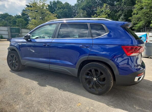 3VVPX7B26NM021670 2022 VOLKSWAGEN TAOS Blue უკანა მარცხენა