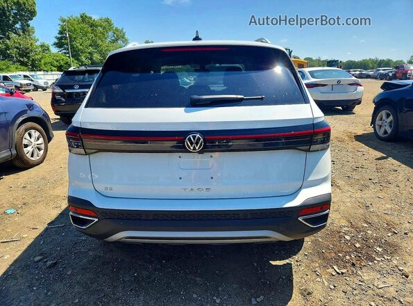 3VVSC7B25TM001140 2026 VOLKSWAGEN TAOS White Հետևի տեսք