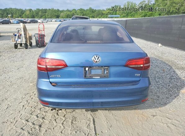 3VW167AJXHM321567 2017 VOLKSWAGEN JETTA Синий Вид сзади
