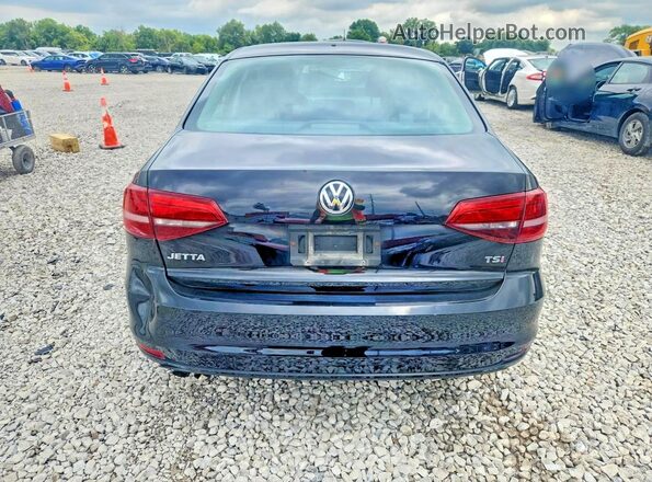 3VW2B7AJ5HM257423 2017 VOLKSWAGEN JETTA Black Вид ззаду