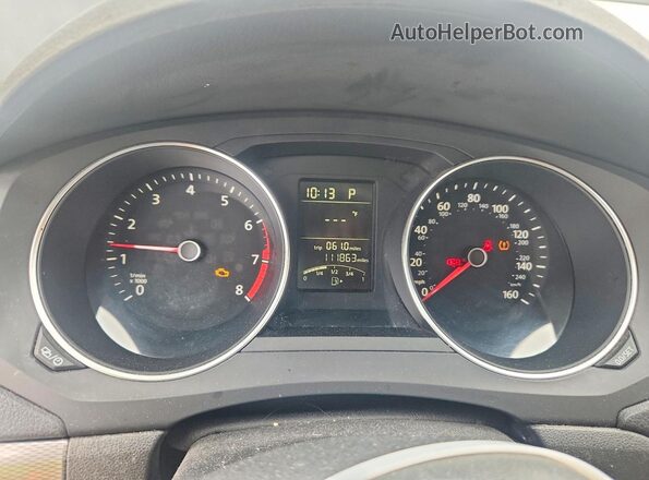 3VW2B7AJ5HM257423 2017 VOLKSWAGEN JETTA Black Вид щитка приладів