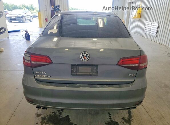 3VW2B7AJ6HM348068 2017 VOLKSWAGEN JETTA Серый Вид сзади