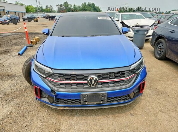 3VW2T7BUXPM059943 2023 VOLKSWAGEN JETTA Blue Widok z przodu