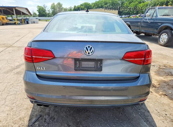 3VW4T7AJXHM301471 2017 VOLKSWAGEN JETTA Charcoal უკანა ხედი