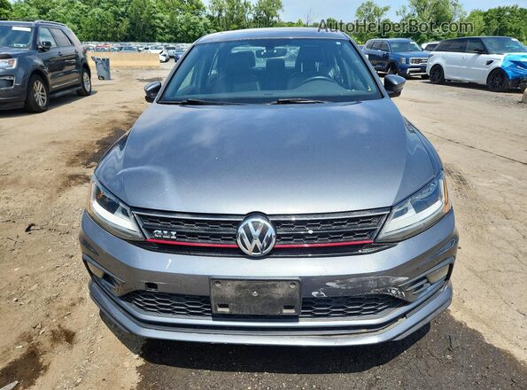 3VW4T7AJXHM301471 2017 VOLKSWAGEN JETTA Charcoal წინა ხედი