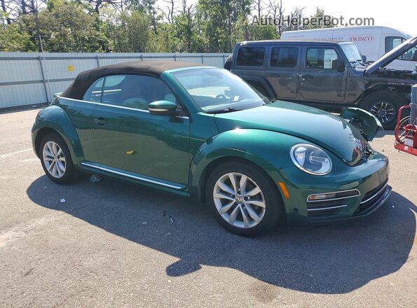 3VW517ATXHM819074 2017 VOLKSWAGEN BEETLE Teal Delantero derecho