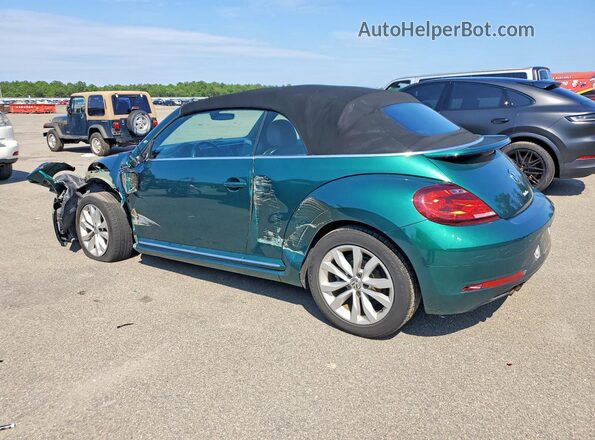 3VW517ATXHM819074 2017 VOLKSWAGEN BEETLE Teal Trasero izquierdo
