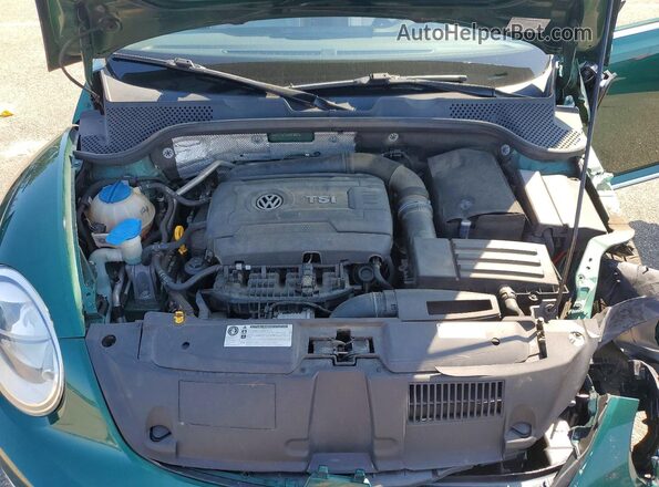 3VW517ATXHM819074 2017 VOLKSWAGEN BEETLE Teal Vista interior trasera