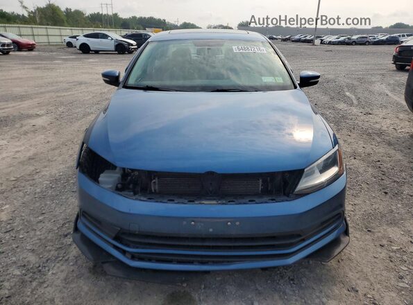 3VWB67AJ7HM401395 2017 VOLKSWAGEN JETTA Blue Вид спереду