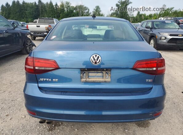 3VWB67AJ7HM401395 2017 VOLKSWAGEN JETTA Blue Вид ззаду