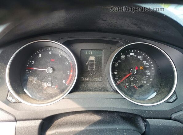 3VWB67AJ7HM401395 2017 VOLKSWAGEN JETTA Blue Вид щитка приладів