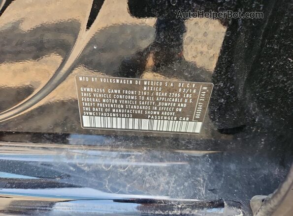 3VWC17AU3GM518533 2016 VOLKSWAGEN GOLF Черный Вид подкапотного пространства