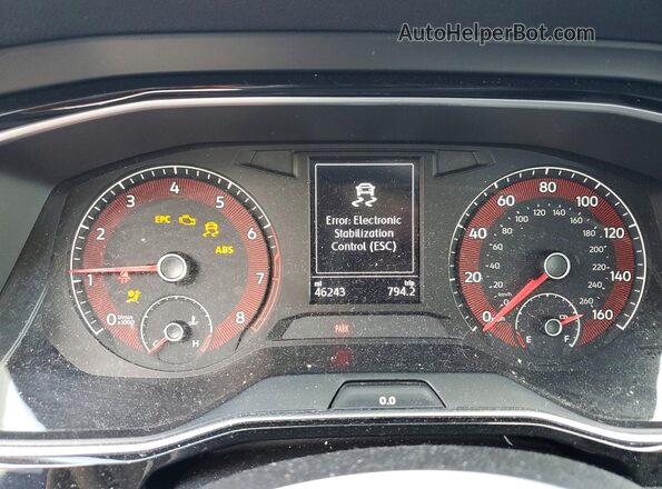 3VWC57BU6KM033525 2019 VOLKSWAGEN JETTA Black Widok zestawu wskaźników